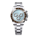 Racing Chronograph 40 – Ice Blue Dial | Silver Tone Case & Brown Tachymeter Bezel